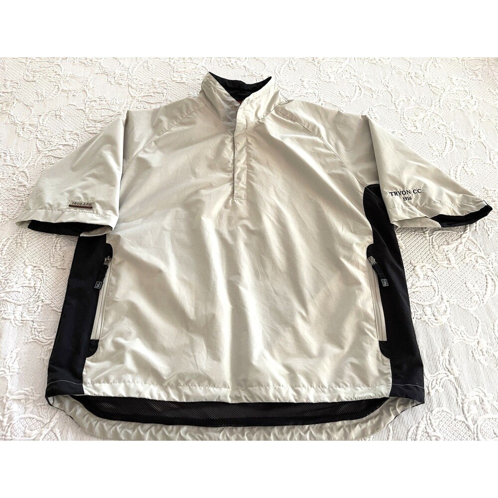 IZOD X.F. Golf Windbreaker Qtr Zip Performance Enhanced Tryon CC 1916 Men Large